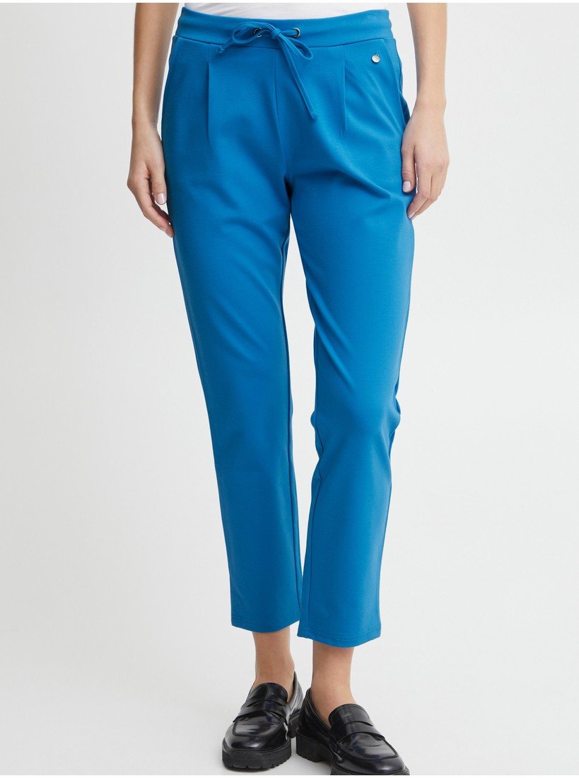 Modré dámské zkrácené kalhoty Fransa - Dámské