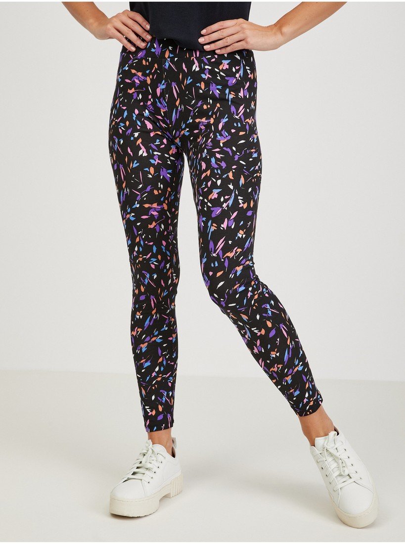 Černé dámské vzorované legíny ORSAY - Dámské