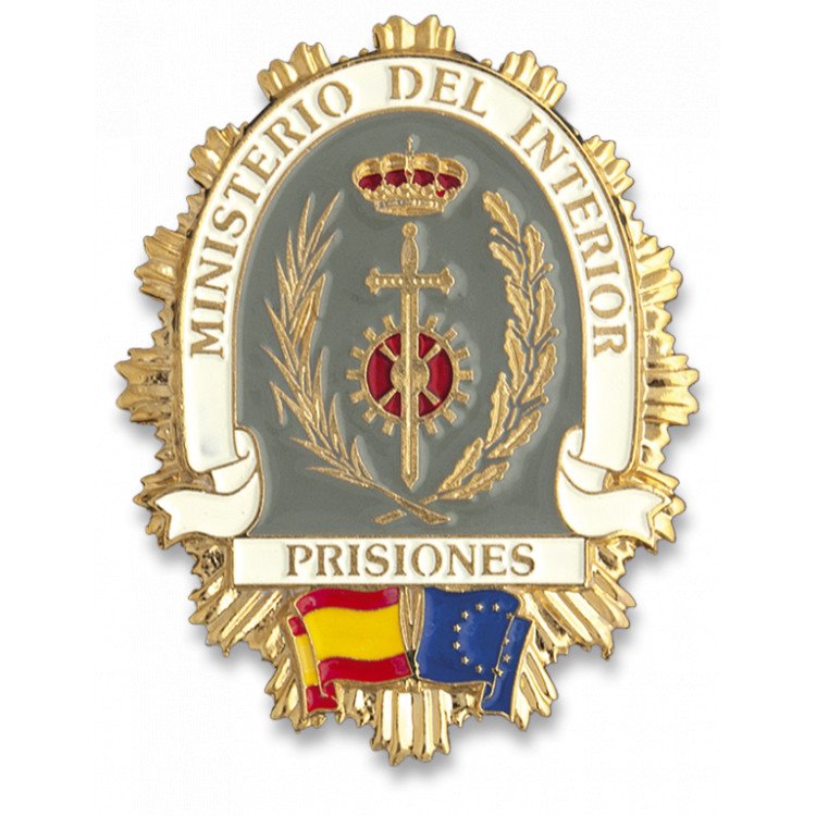 Odznak španělský Ministerio del interior Prisiones - zlatý