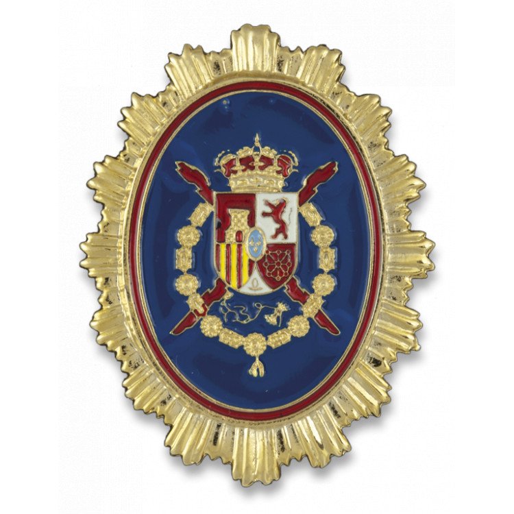 Odznak španělský Guardia real - zlatý