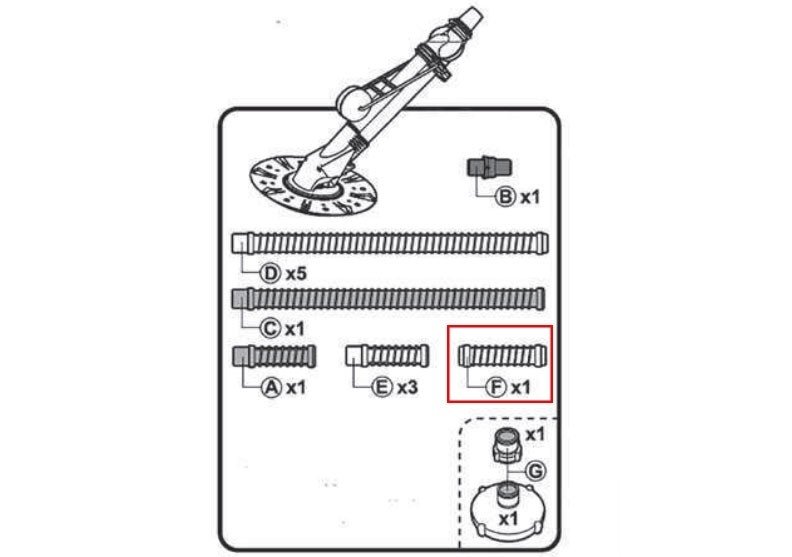 Marimex | Hadice bílá 20 cm F/F k vysavači ProStar Vac Smart | 10852054