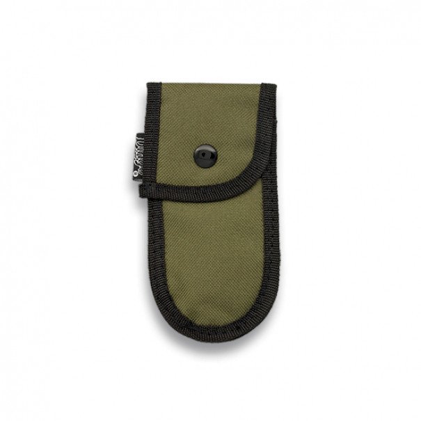 Pouzdro Dingo Barbaric na zavírací nůž s drukem 13x6 - olivové