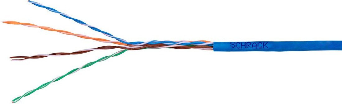 SCHRACK Kabel U/UTP Cat5e AWG24 PVC Eca modrý 305m (HSEKU424P1)