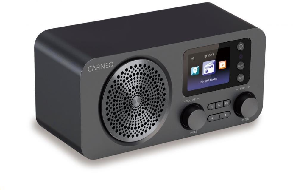 CARNEO IR700, Internetové rádio, DAB+, FM, BT, black (8588007861906)