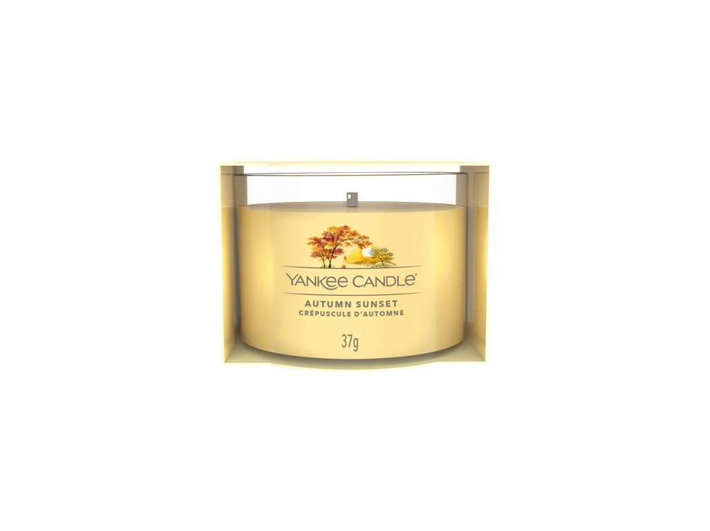 Yankee Candle Votivní svíčka ve skle Autumn Sunset 37 g