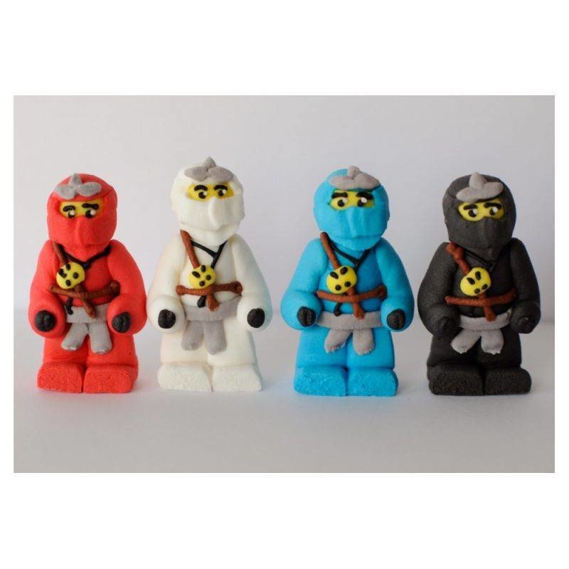 Cukrová figurka Ninja Go 4ks - K Decor