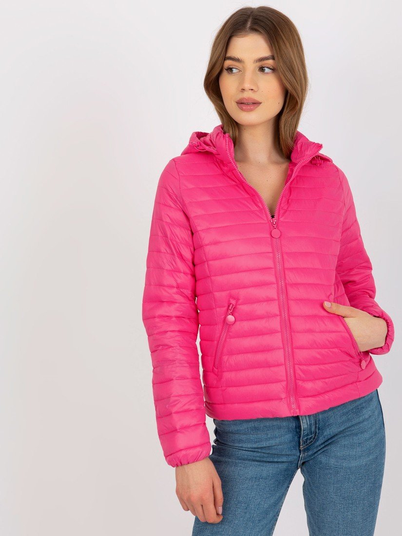 RŮŽOVÁ PROŠÍVANÁ PŘECHODOVÁ BUNDA -NM-KR-H-1117.95P-PINK Velikost: S