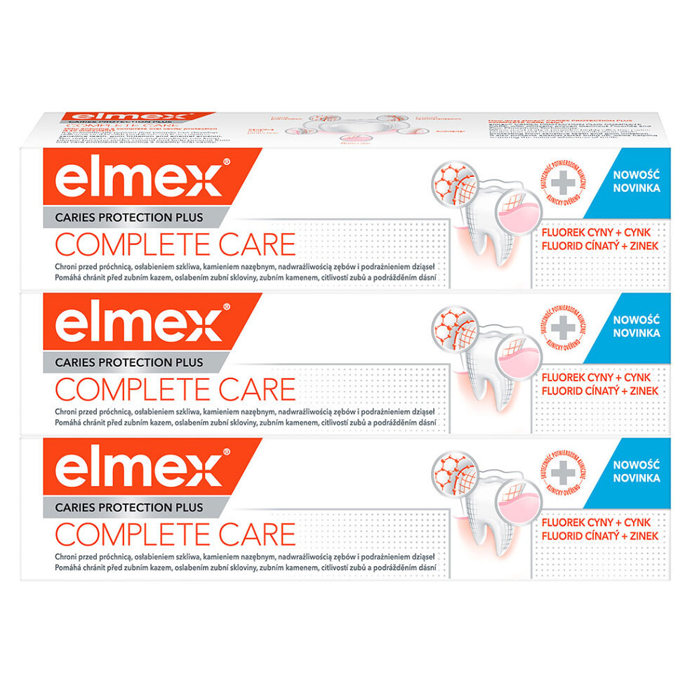 ELMEX Complete Care Caries Protection zubní pasta 3x 75ml