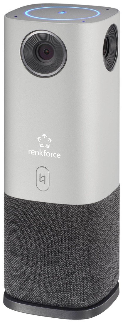 Renkforce RF-CC-800 #####360° Videokonferenz-System Full HD 1920 x 1080 Pixel #####360° Erfassung, #####4 Weitwinkel-Kameras, #####Voice Tracking Mikrofone (bis 5 m Reichweite), #####Lautsprecher, sto