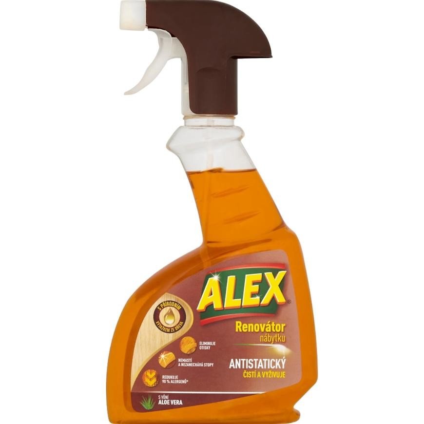 Renovátor nábytku Alex antistatický s vůní aloe vera 375 ml