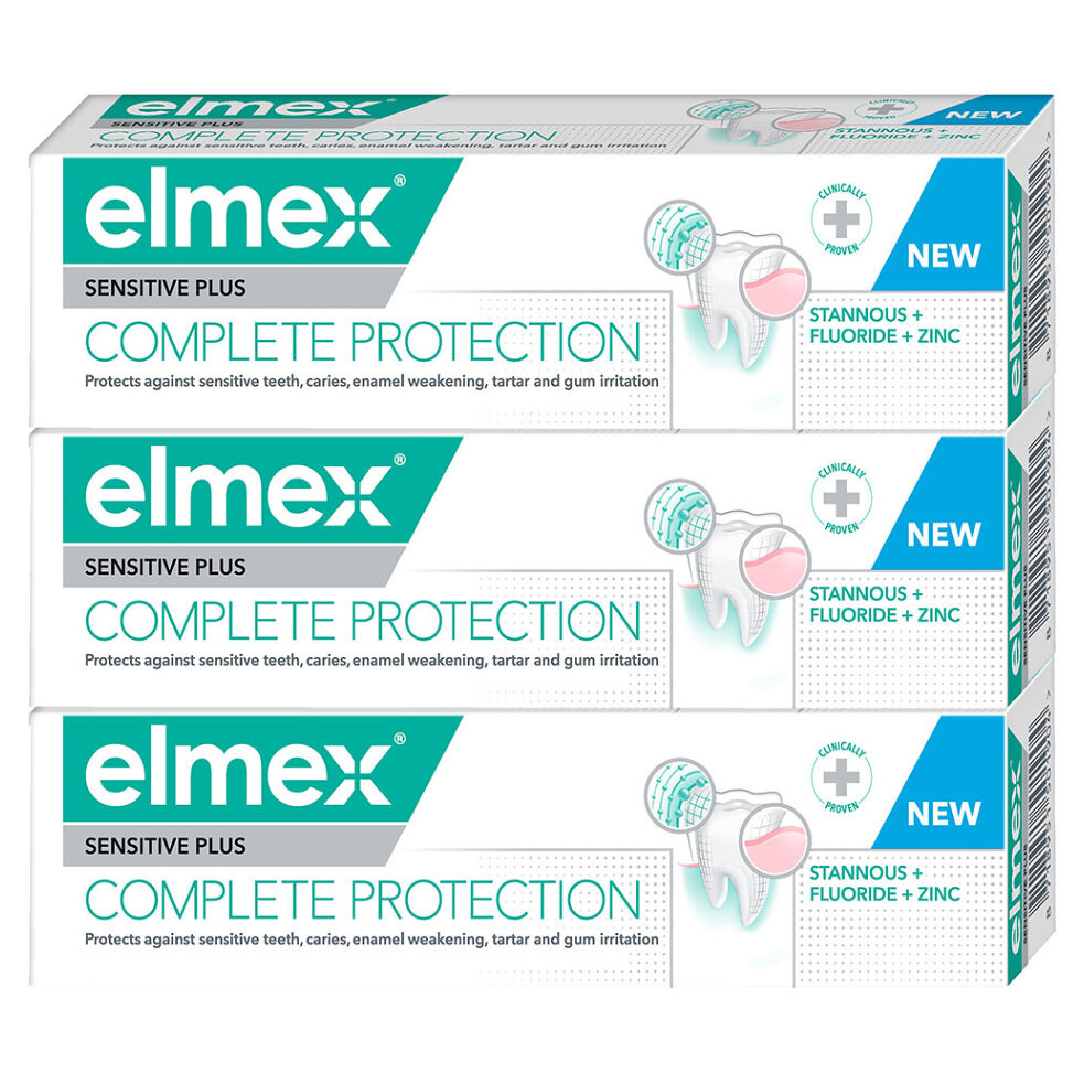 ELMEX Complete Care Sensitive zubní pasta 3x 75ml