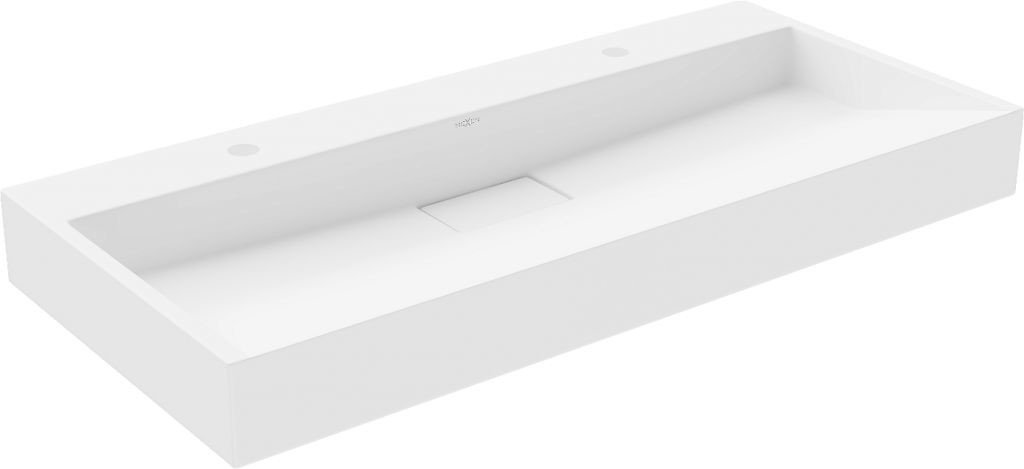 MEXEN Ava umyvadlo na desku z konglomeratu 2/O 100 x 46 cm, bílá 23011002