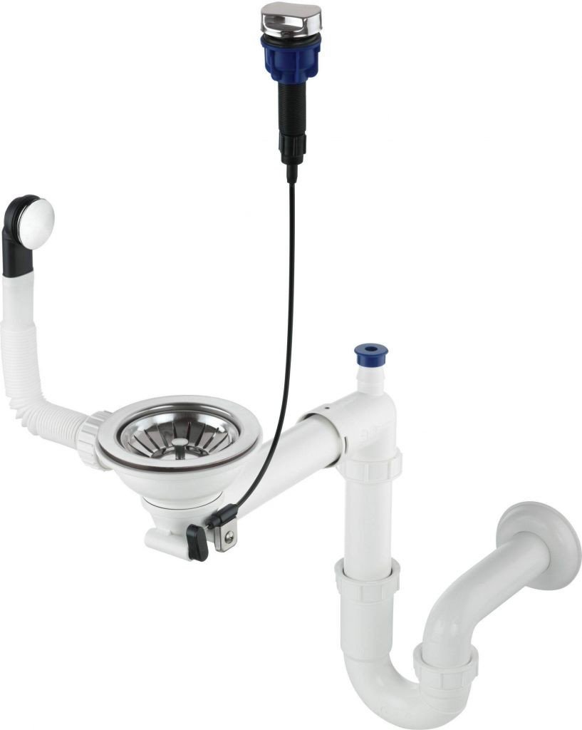 DEANTE Sifon stainless nerez Sifonová sada, 1 bowl ZXY_9972