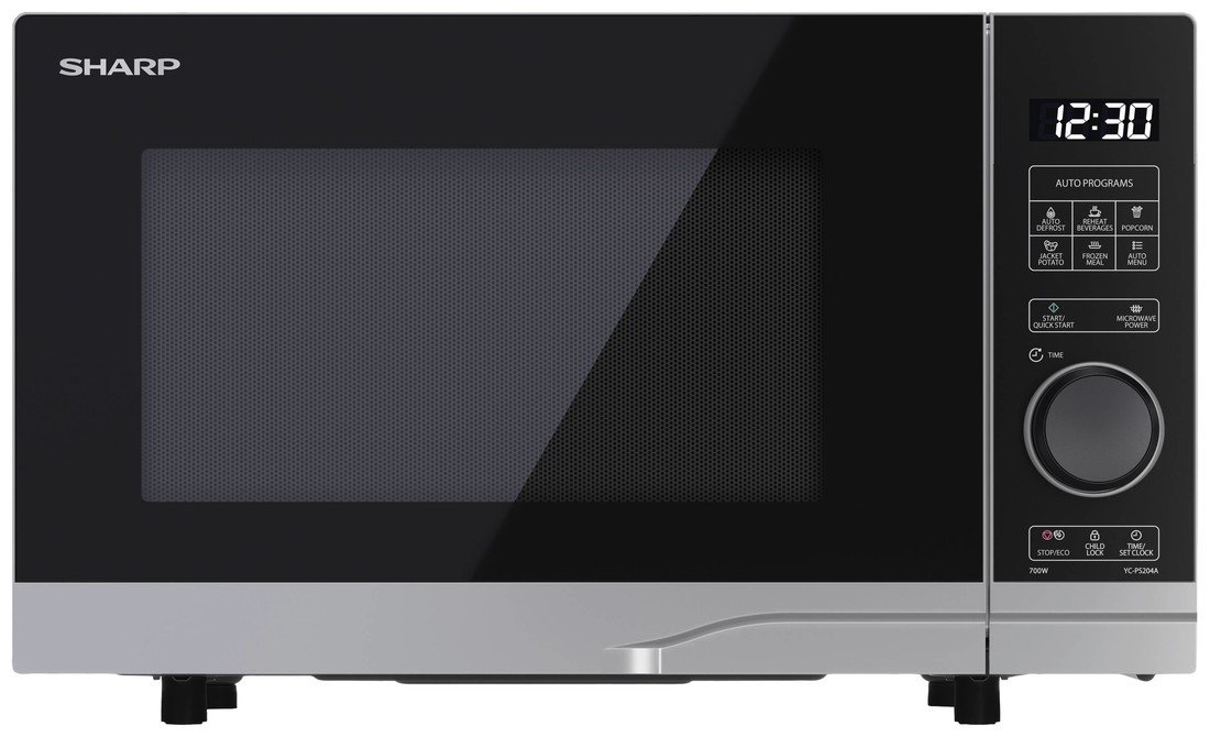 Sharp YC-PS204AE-S mikrovlnná trouba stříbrná 700 W