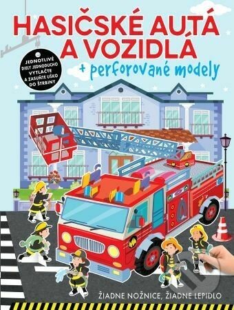 Hasičské autá a vozidlá + perforované modely - Foni book