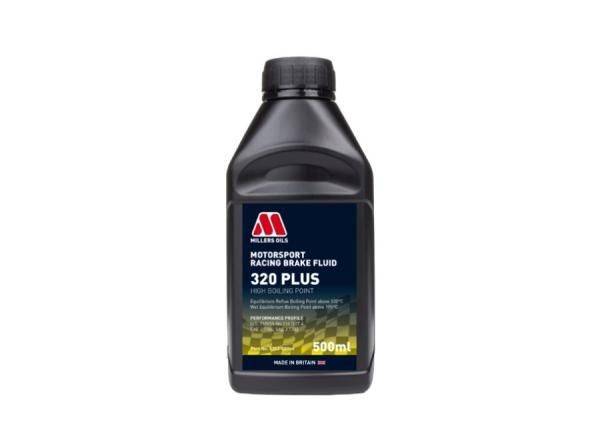 Závodní brzdová kapalina Millers Oils Racing Brake Fluid 320 Plus DOT 4 - 500ml