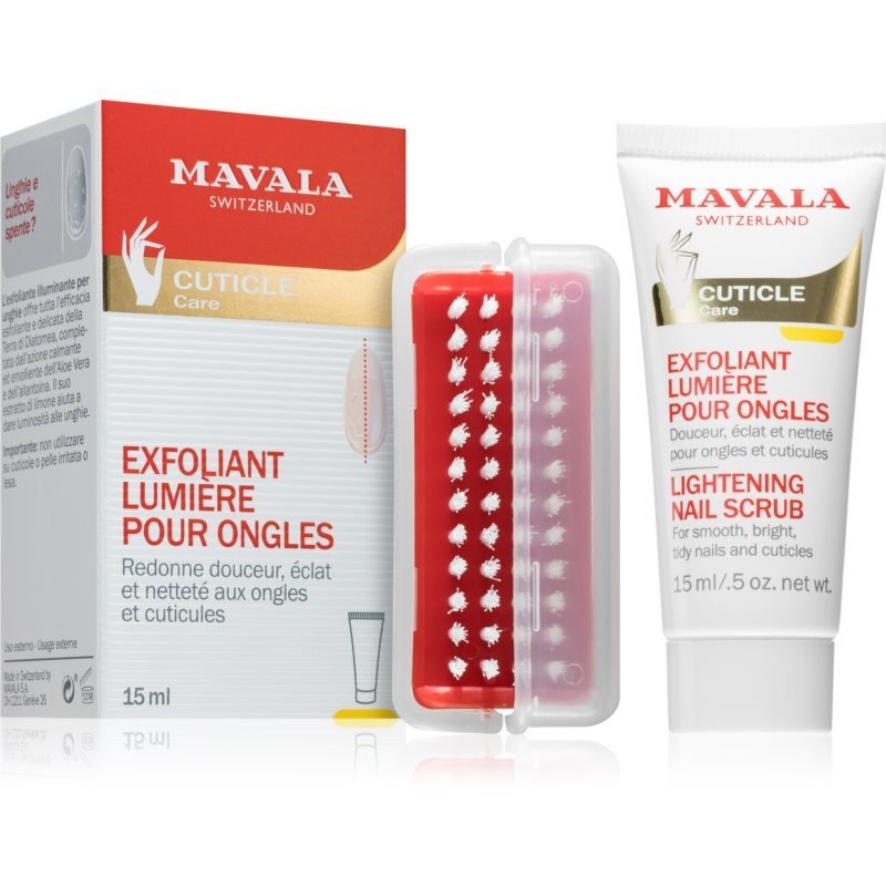 Mavala Lightening Scrub Mask peeling na nehty 15 ml