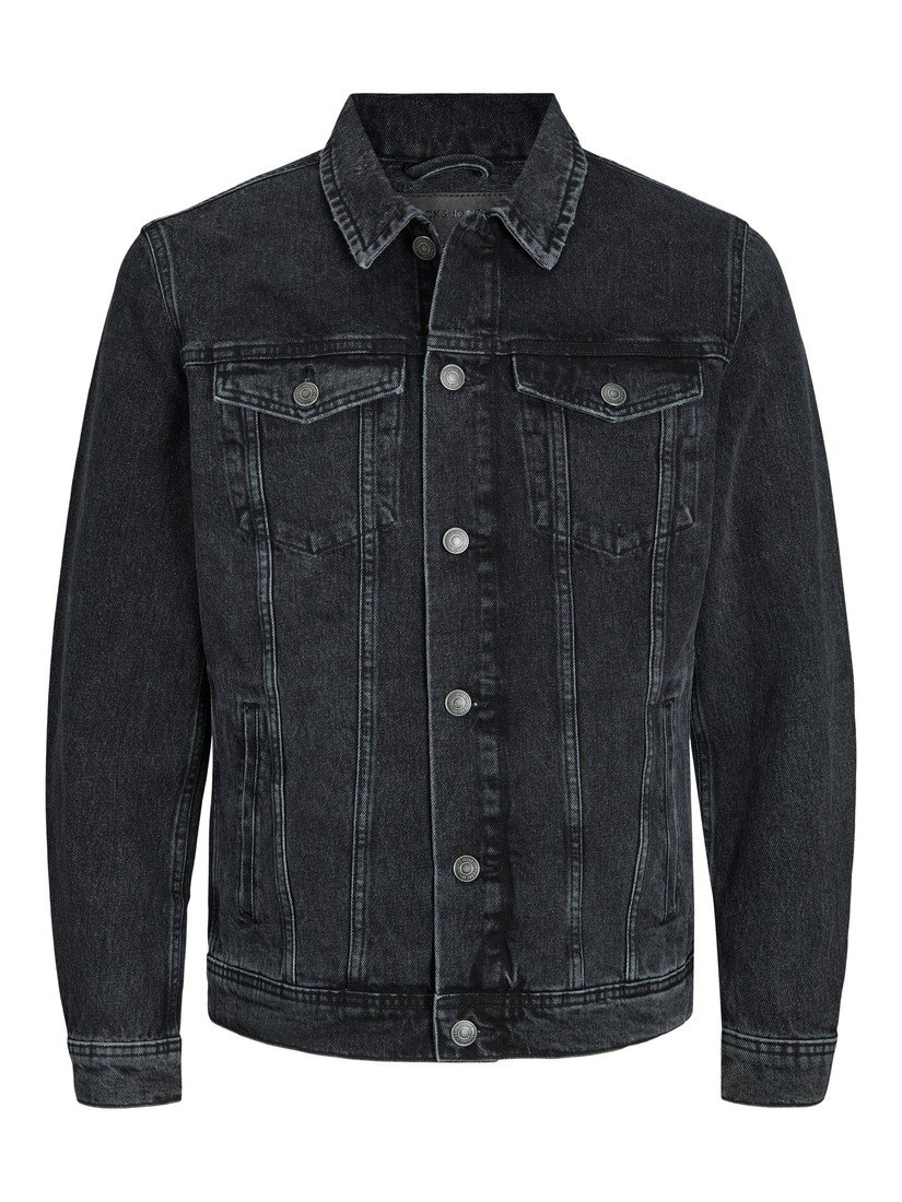 Jack&Jones Pánská džínová bunda JJIJEAN 12223613 Black Denim L