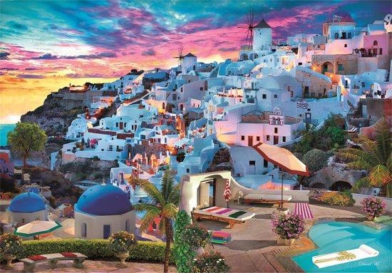 CLEMENTONI Puzzle Pohled na Santorini 500 dílků