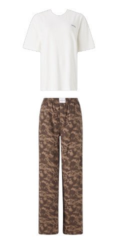 Dámské pyžamo Calvin Klein vícebarevné (QS6976E-C80) L