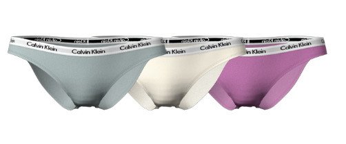 3PACK dámské kalhotky Calvin Klein vícebarevné (QD3588E-CFU) XL