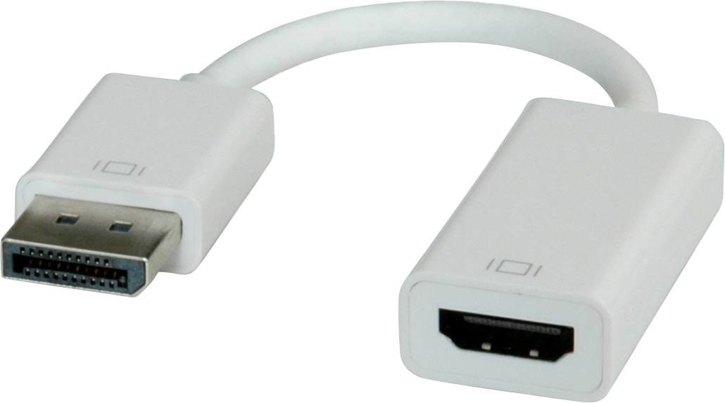 Roline DisplayPort / HDMI kabelový adaptér Konektor DisplayPort, Zásuvka HDMI-A 0.15 m šedá 12.03.3134  Kabel DisplayPort