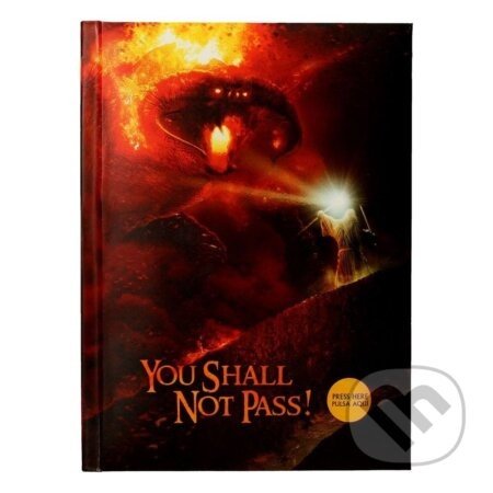 Zápisník Pán prsteňov - You Shall Not Pass, svietiaci - Fantasy