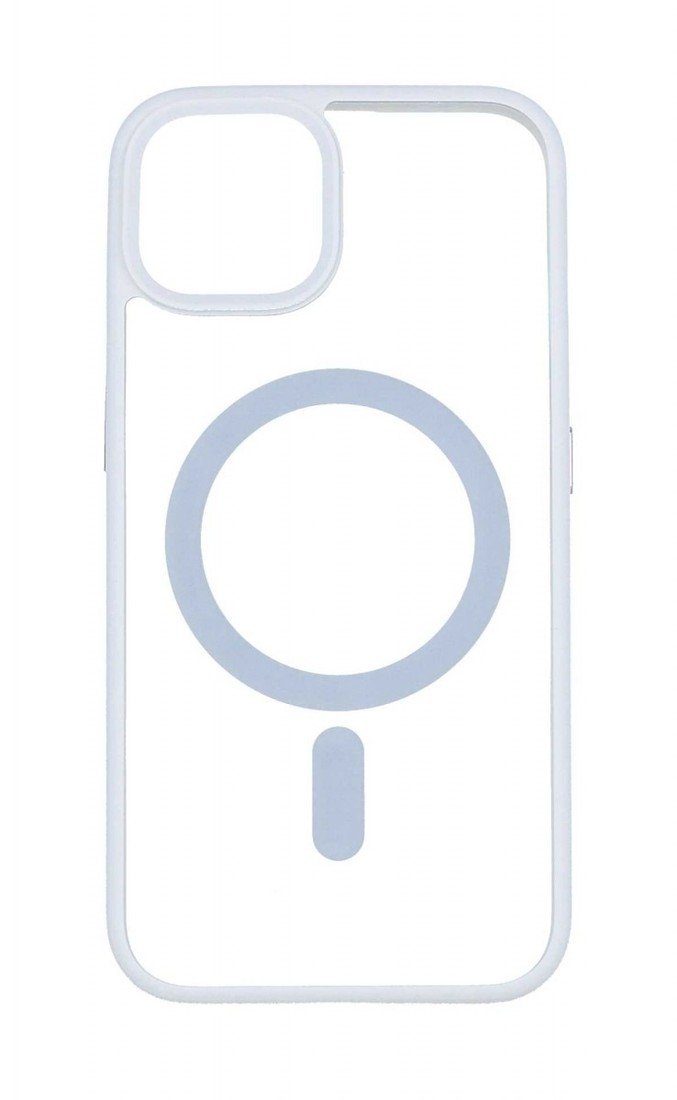 Kryt IDEAR Magsafe iPhone 13 s bílým rámečkem 91487