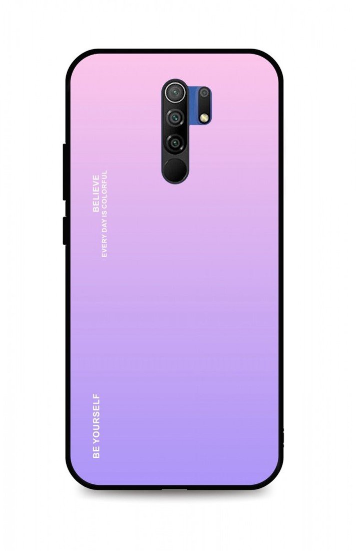 Kryt TopQ LUXURY Xiaomi Redmi 9 pevný duhový růžový 51009