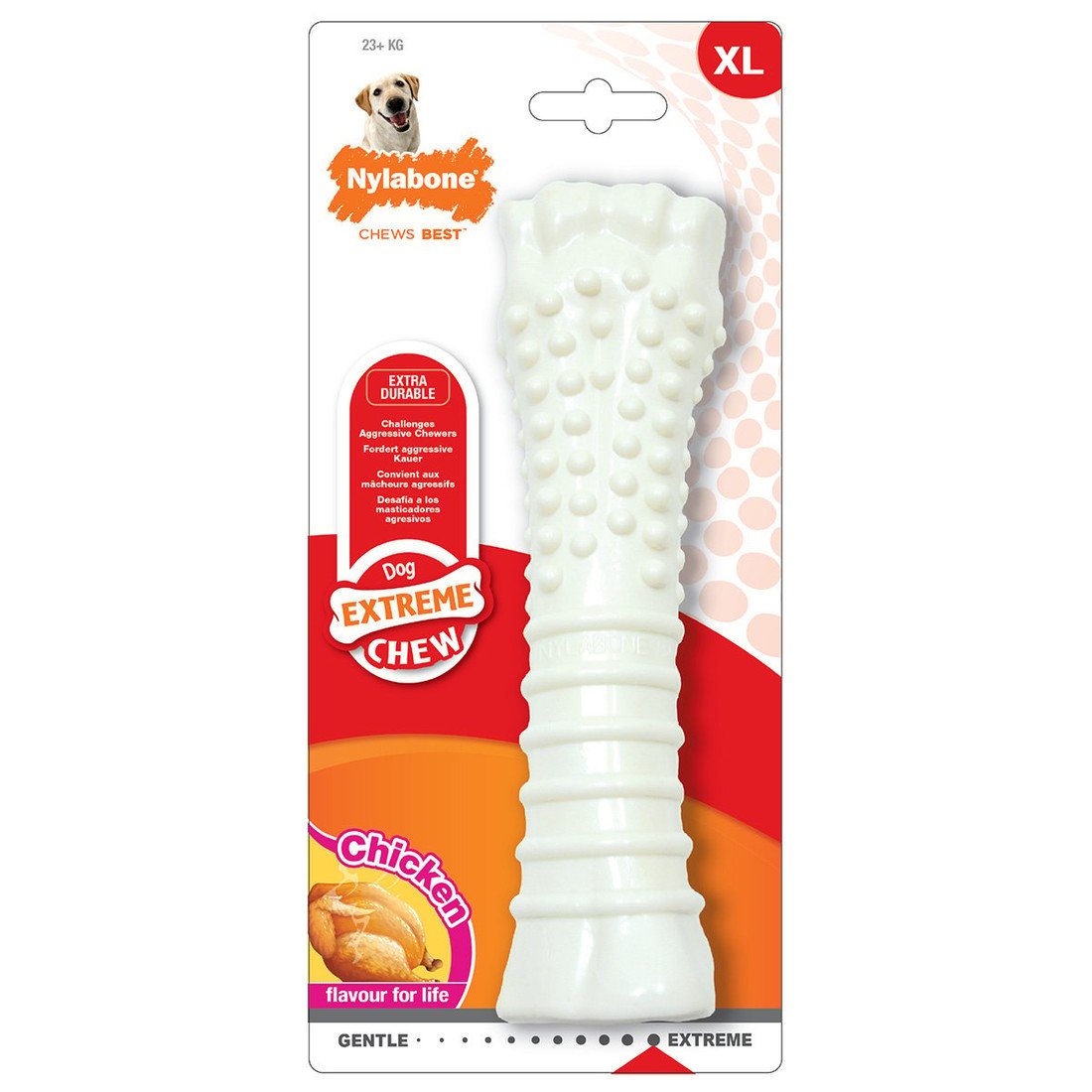 Nylabone Dura Chew žvýkací kost s kuřecí příchutí, velikost XL