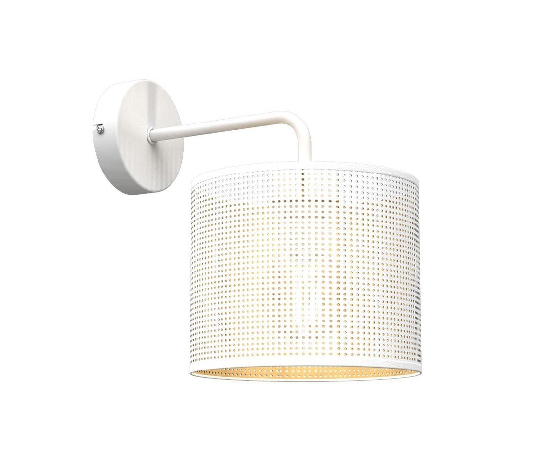 Nástěnná lampa LOFT SHADE 1xE27/60W/230V bílá/zlatá