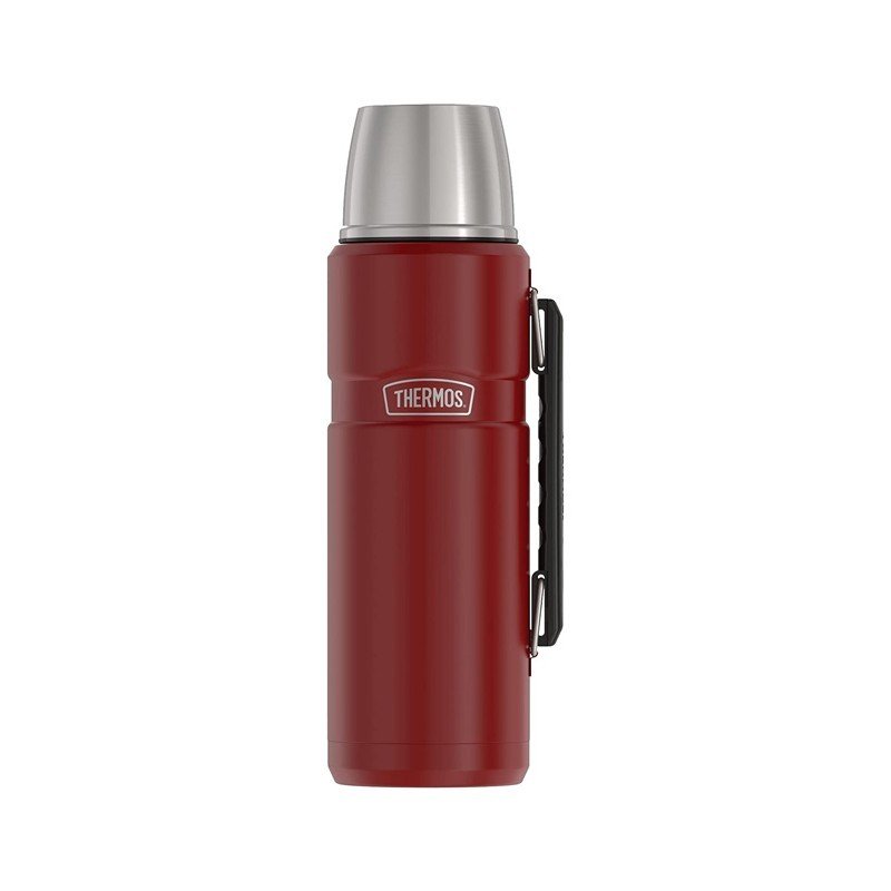 Termoska na nápoje Thermos Style s madlem 1200 ml - tmavě červená