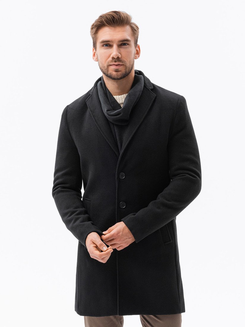 Pánský kabát - černá C536