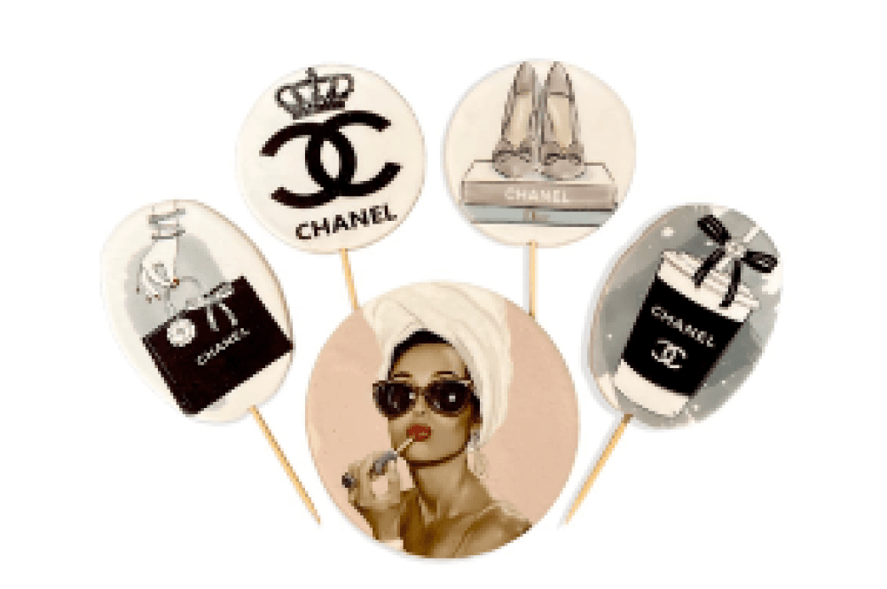 Cukrová figurka zápich na dort Coco Chanel - K Decor
