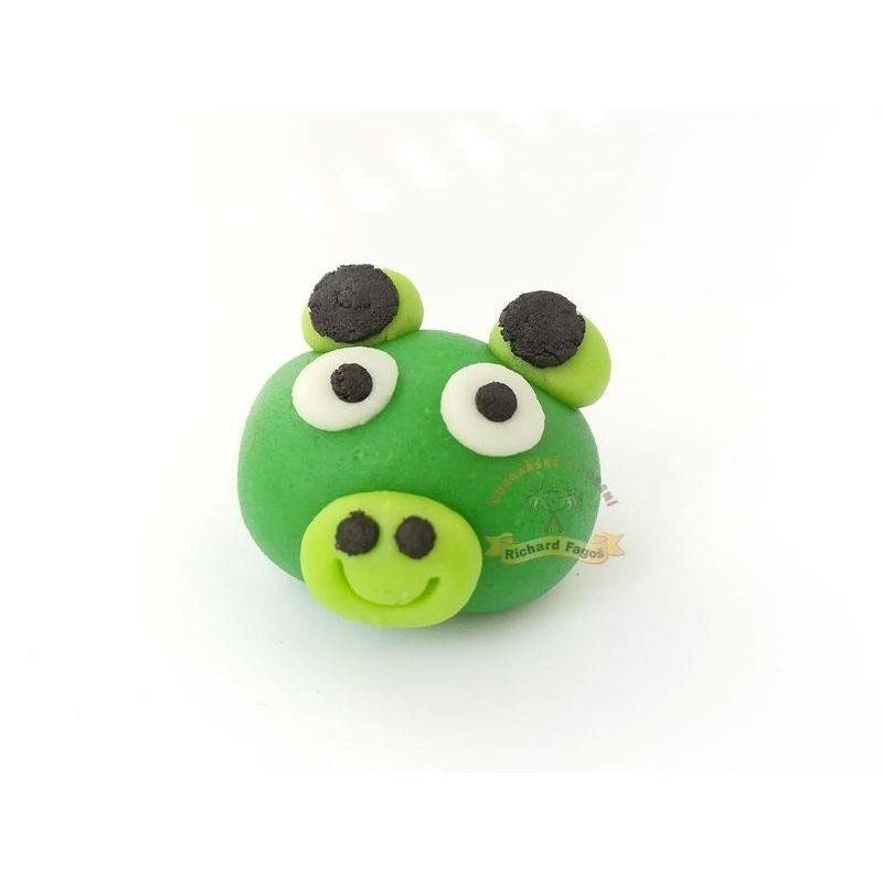 Figurka na dort Angry Birds prase 2,5x4,5cm  z kokosové hmoty - Fagos