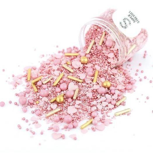 Cukrové zdobení 90g růžový valentýn - Super Streusel