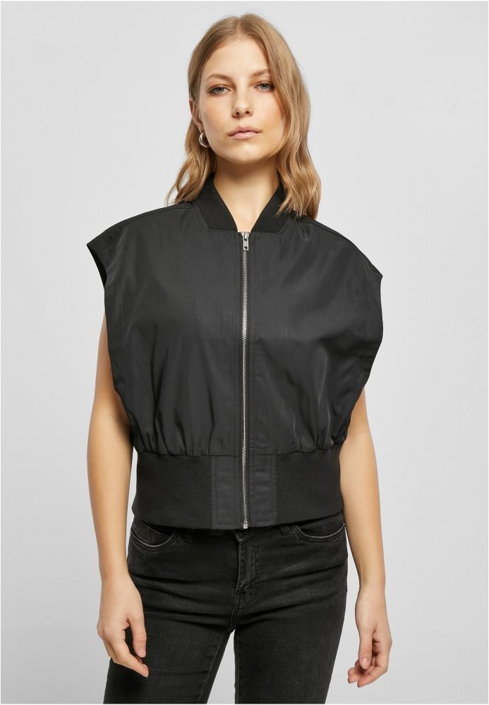 Ladies Recycled Short Bomber Vest 3XL