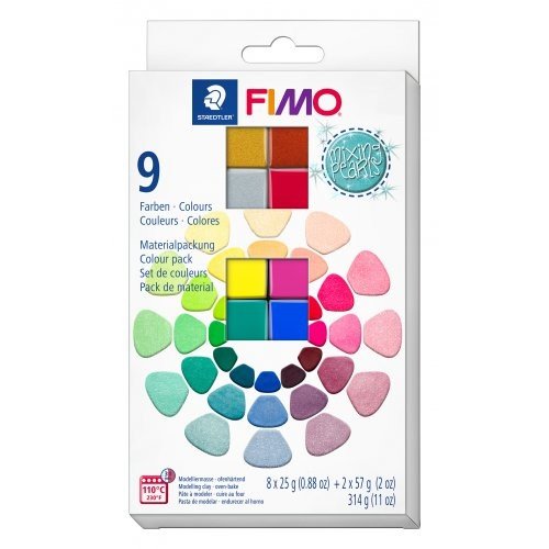 FIMO Efekt MIXING PEARLS sada 10 barev