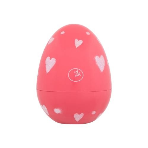 2K Easter Kiss Egg Lip Balm Raspberry 6 g hydratační balzám na rty pro ženy