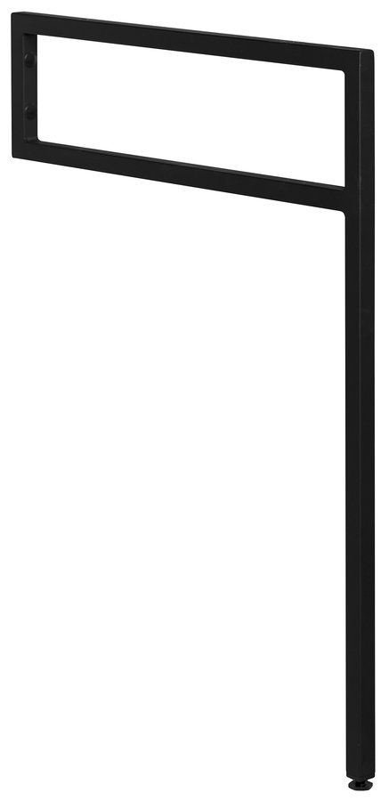 SAPHO Podpěrná konzole 490x690x20mm, lakovaná ocel, černá mat, 1 ks 30362