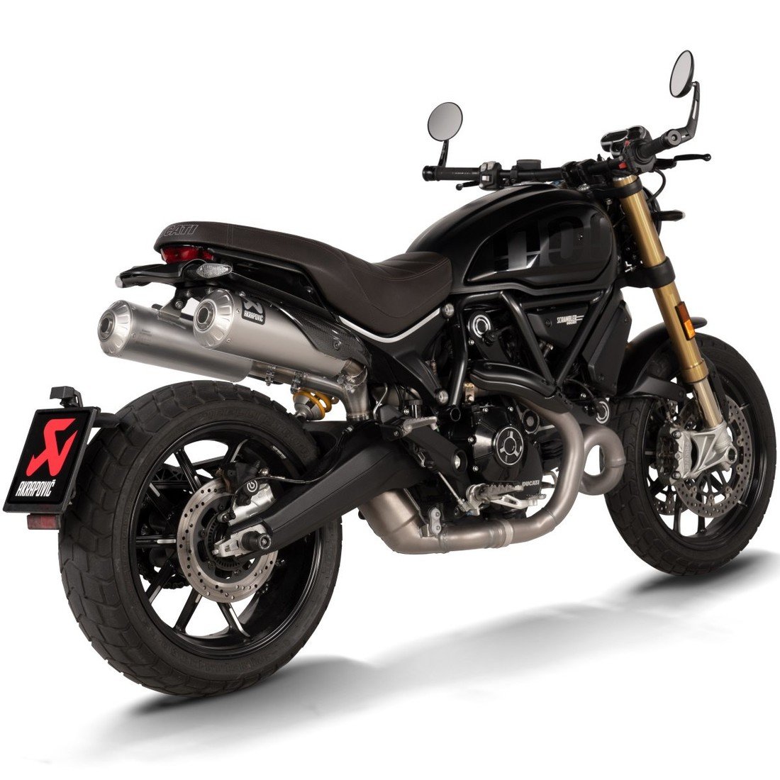 Akrapovič Slip-On Line Titanium Ducati Scrambler 1100 (21-23)