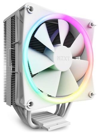 NZXT chladič CPU T120 RGB / 4 heatpipes / 4-pin PWM / LGA1700 / AM5, AM4 / bílý, RC-TR120-W1