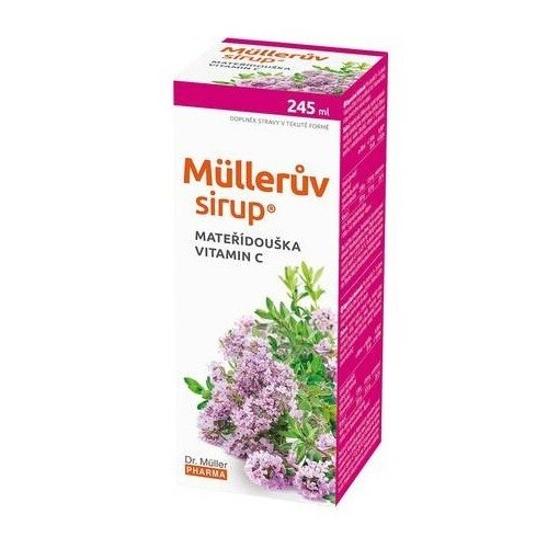 Dr. Müller Müllerův sirup s mateřídouškou a vitaminem C 245 ml