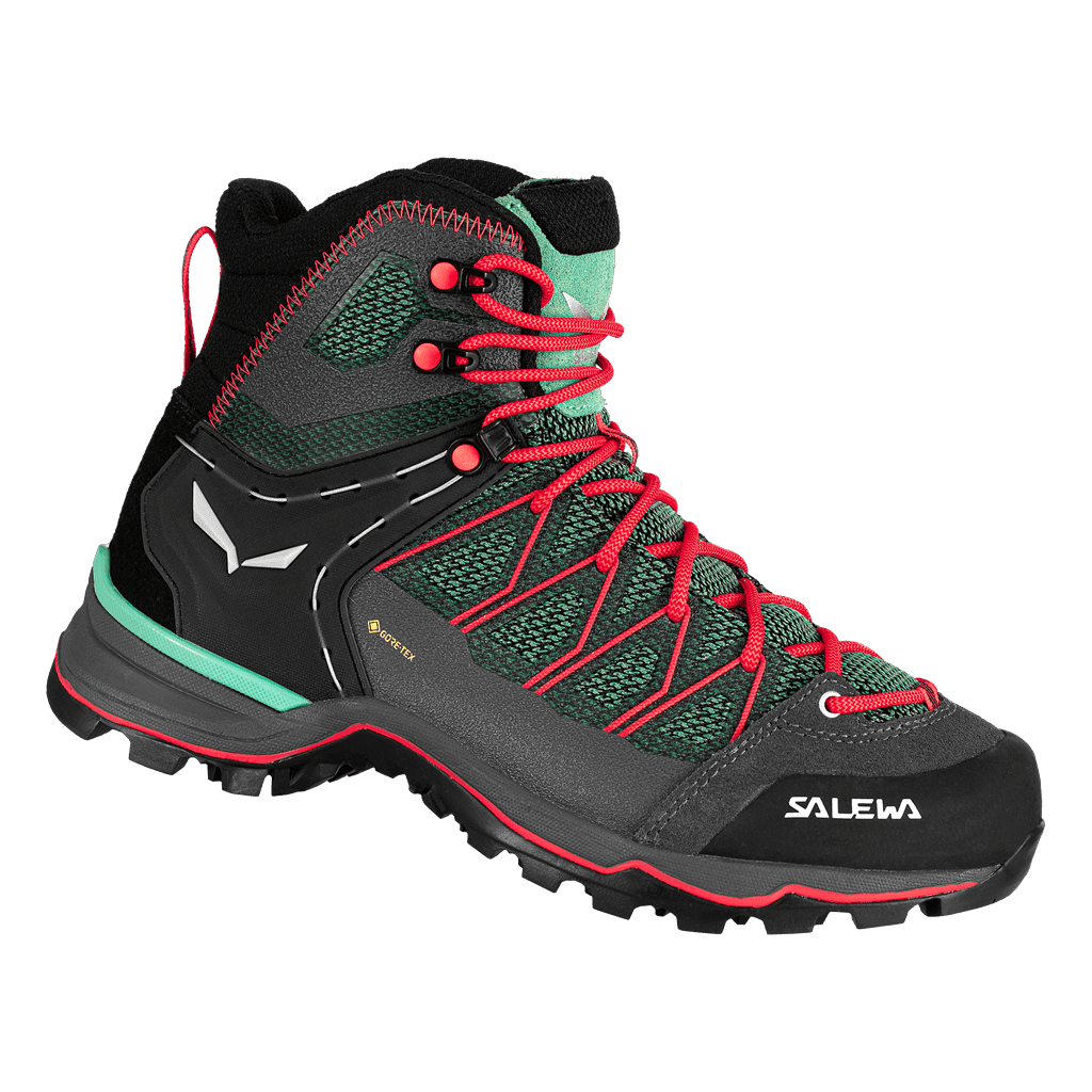 Salewa SALEWA Mtn trainer lite mid GTX EU 42, Feld Green/Fluo Coral Dámské trekové boty