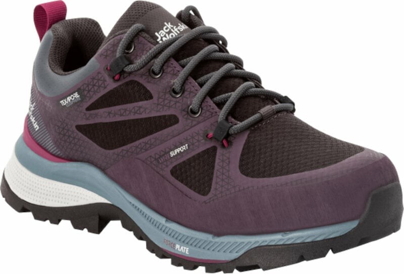 Jack Wolfskin Dámské outdoorové boty Force Striker Texapore Low W Purple/Grey 39,5