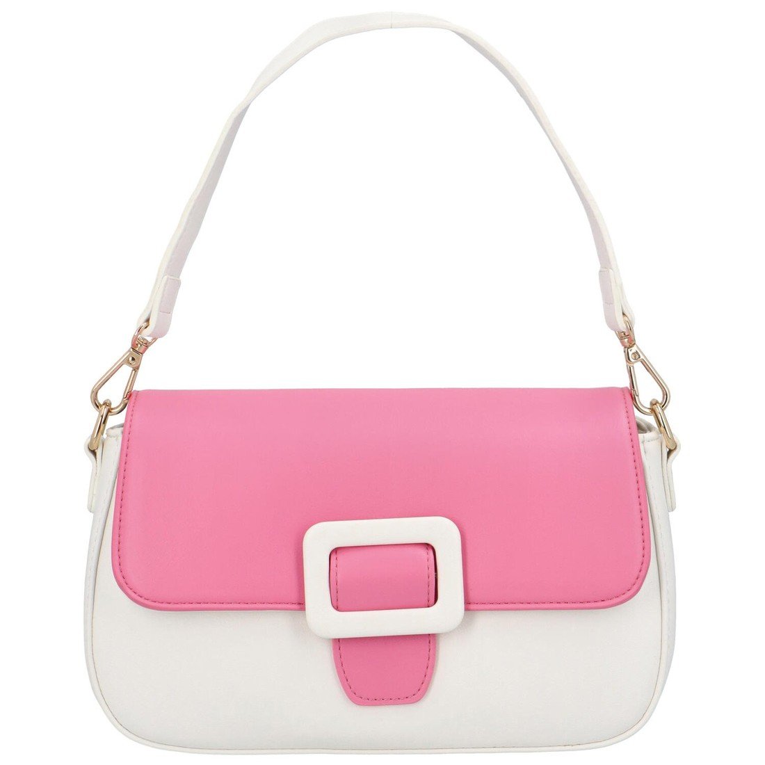 Dámská koženková crossbody kabelka Rainbow, fuchsiová