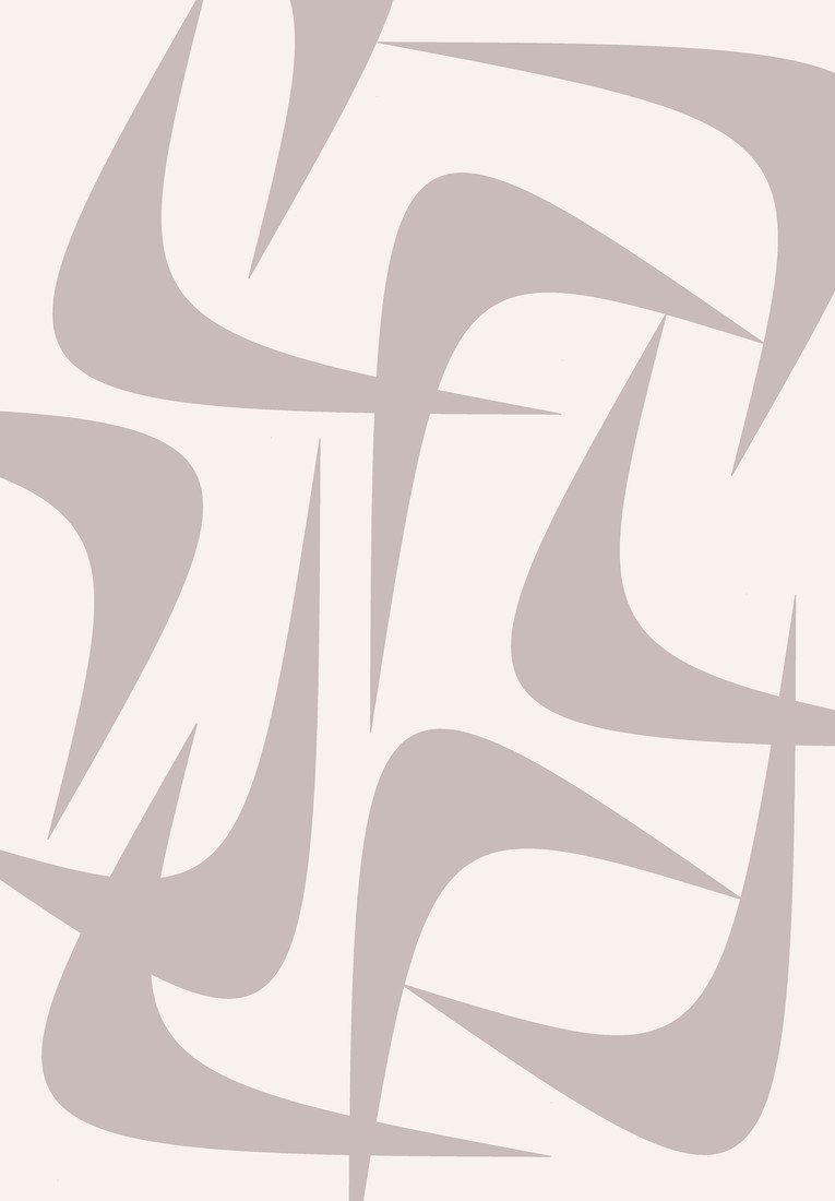 GDmats koberce Designový kusový koberec Boomerangs od Jindřicha Lípy - 120x170 cm Béžová