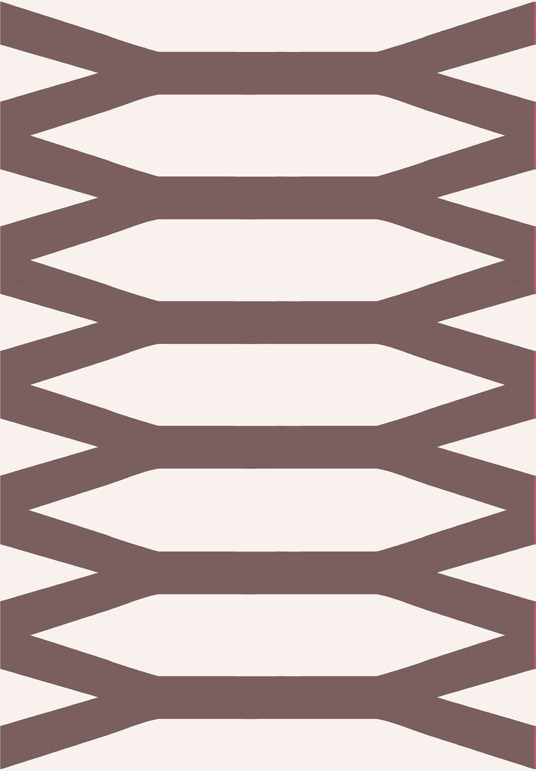 GDmats koberce Designový kusový koberec Fence od Jindřicha Lípy - 120x170 cm Béžová