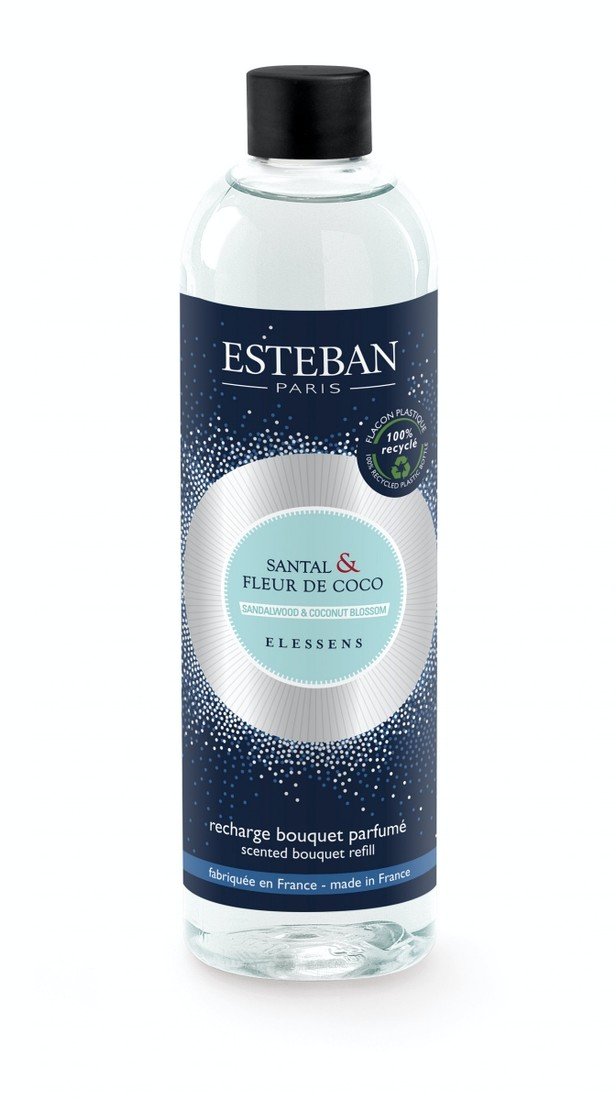 Esteban Paris Parfums  ESTEBAN - NÁPLŇ DO DIFUZÉRU 250 ML - ELESSENCE - sandalwood & coconut blossom 250 ml
