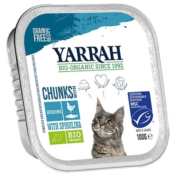 Yarrah Bio kousky v omáčce 100g kuře s rybou